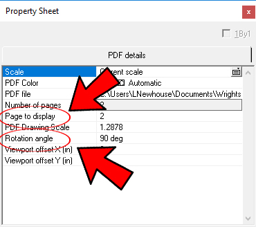 changing page or rotating pdf
